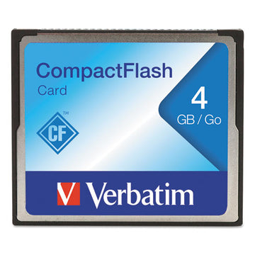 Verbatim® Compactflash Memory Card, 4 Gb, Class 4 freeshipping - TVN Wholesale